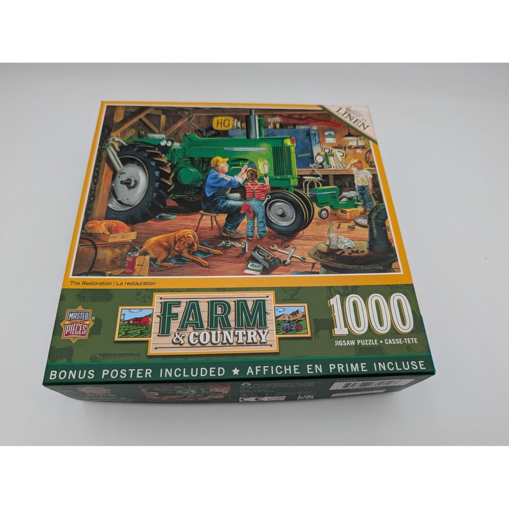 Farm Country The Restoration 1000 Piece Jigsaw Puzzle Green Tractor MasterPieces